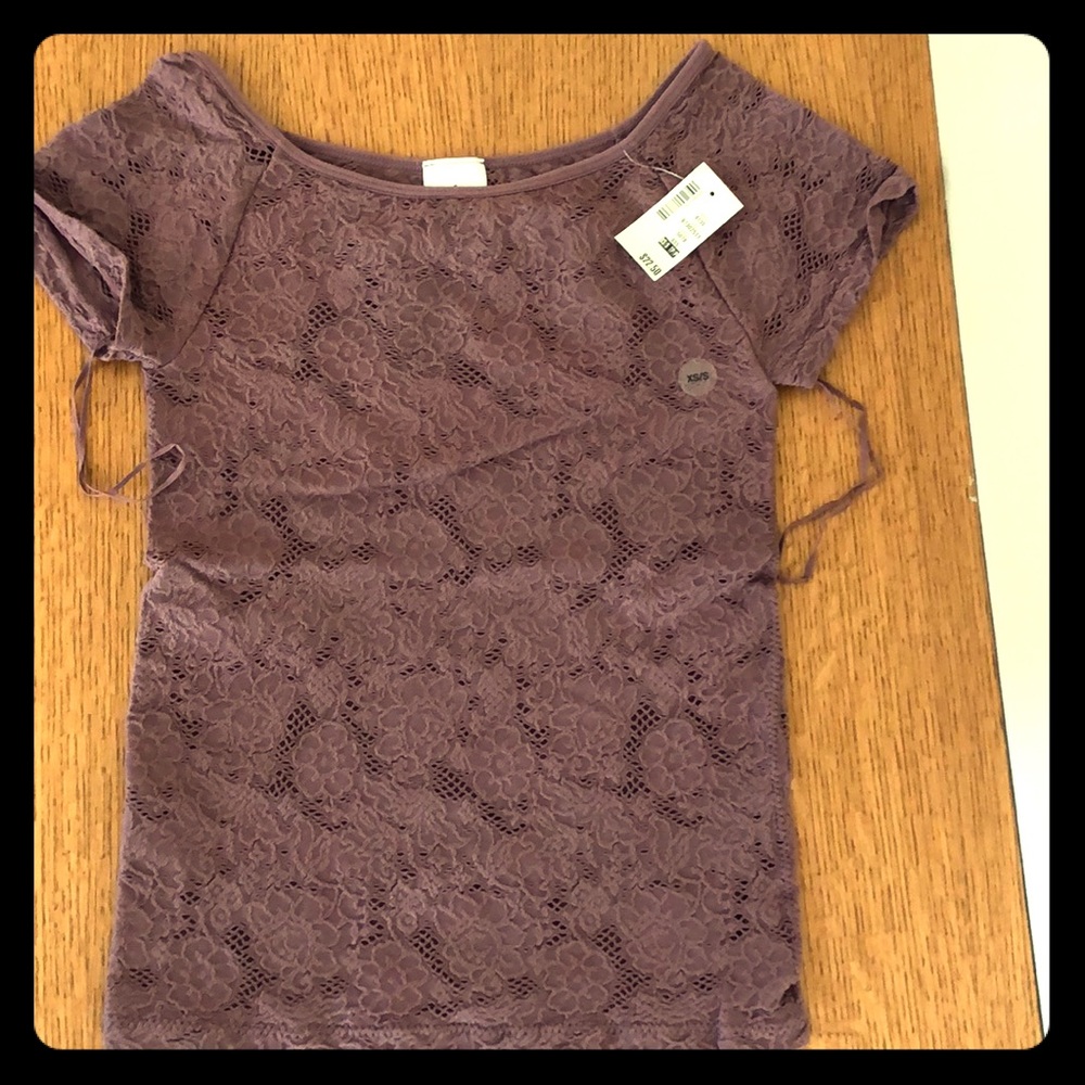Aeropostale NWT lace overlay top XS/S